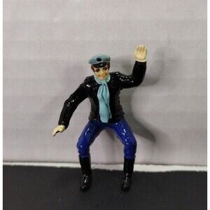 VTG 1997 Mr Christmas 50's Rock N Roll Animated Diner Motorcycle Rider Figure